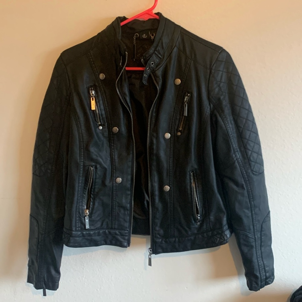 Fake leather jacket